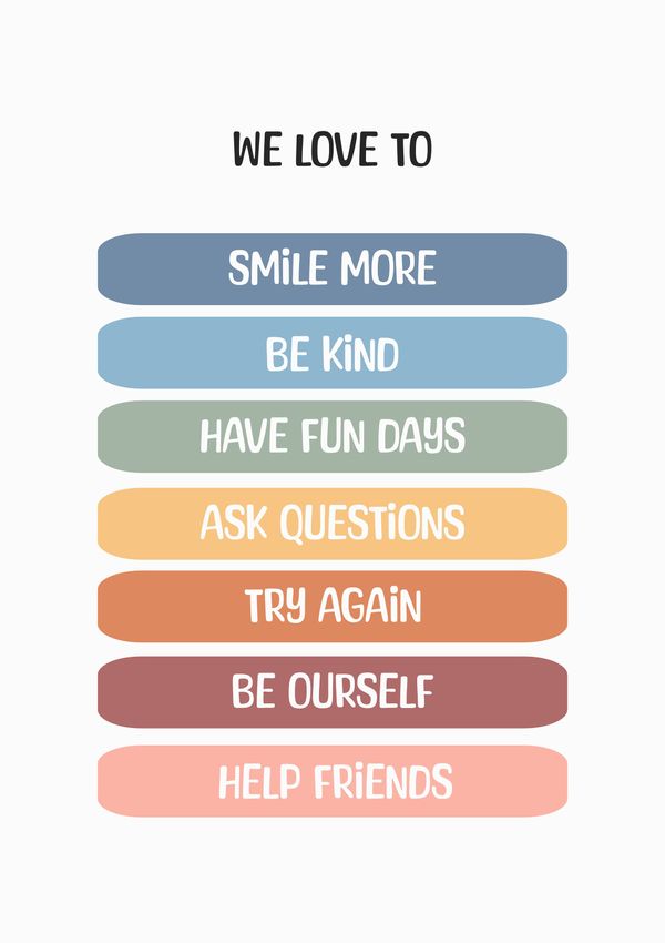 We Love To Wall Art Poster