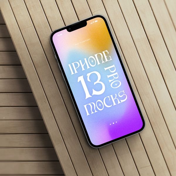 Minimal iPhone 13 Pro Display Mockup