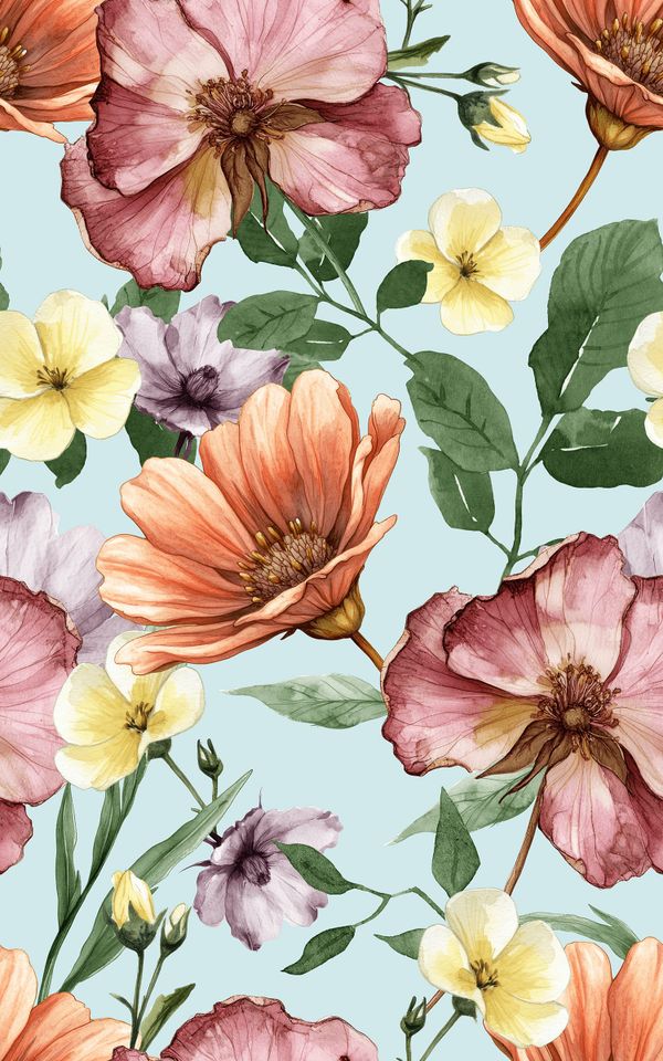 Flower Bloom Colors Pattern