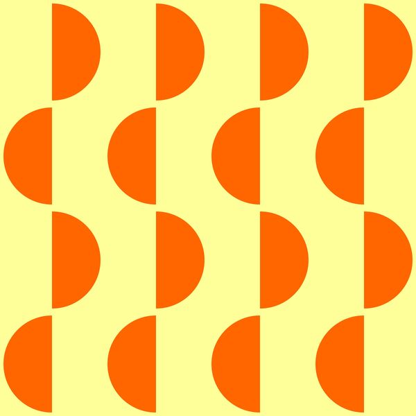 Geometric Half Circle Pattern