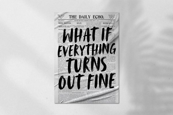 Street Style Glued Poster Mockup