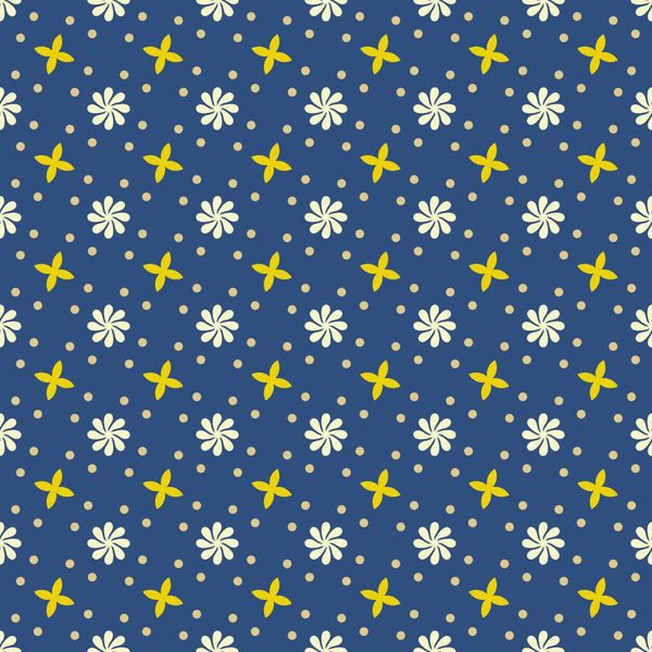 Floral Polka Dot Pattern