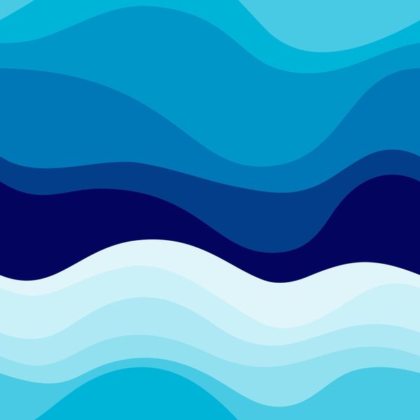 Blue Ocean Wave Pattern