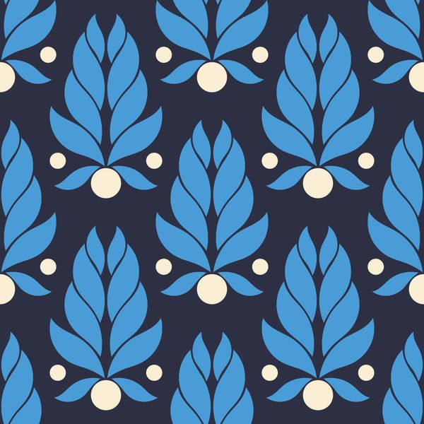 Azure Bloom Pattern