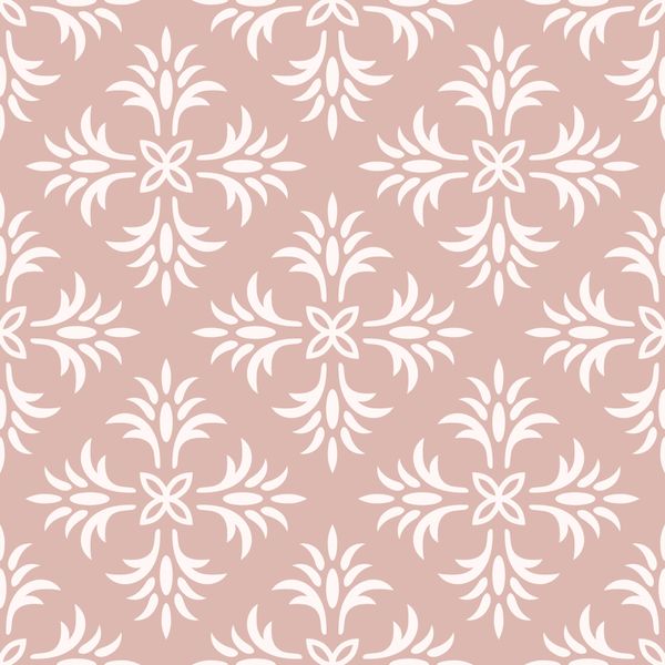 Elegant Floral Damask Pattern