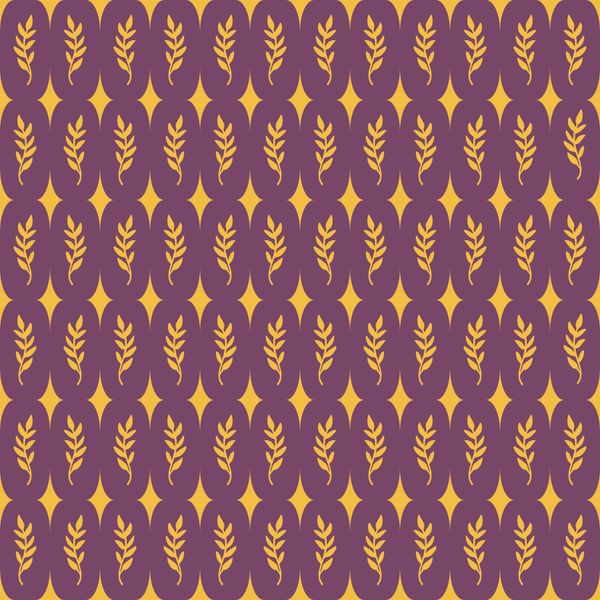 Botanical Diamond Pattern