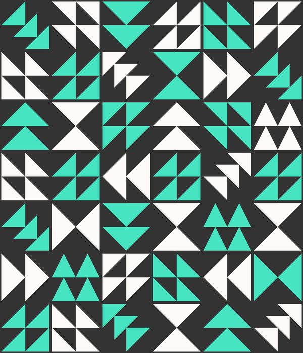 Abstract Triangle Geometric Pattern