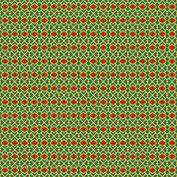 Green Lattice Lines Pattern