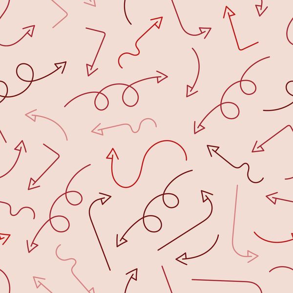 Blush Twist Arrow Pattern