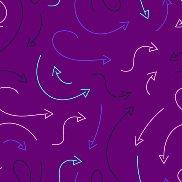 Electric Violet Arrow Pattern