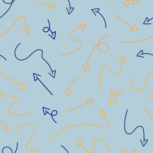 Golden Flow Arrow Pattern