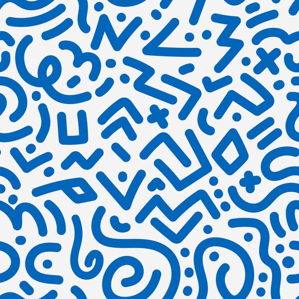 Abstract Doodle Pattern