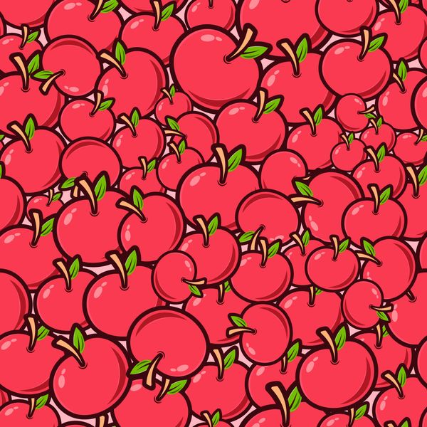 Apple Seamless Pattern