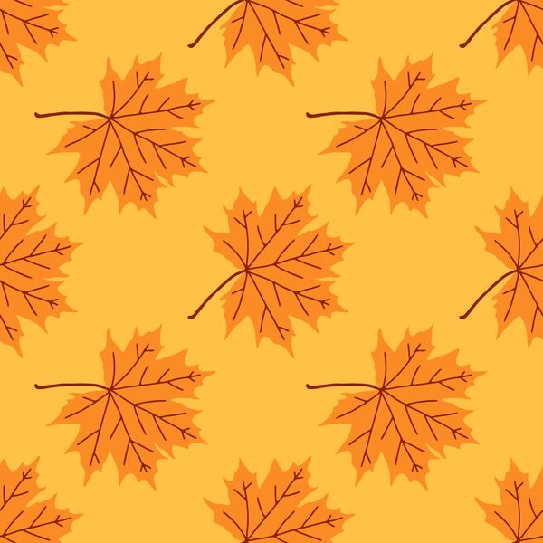 Autumn Maple Leaves Pattern