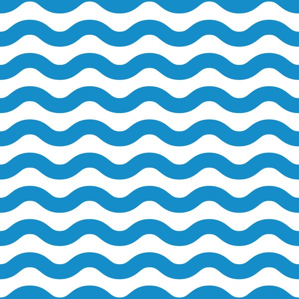 Blue Wave Stripes Pattern