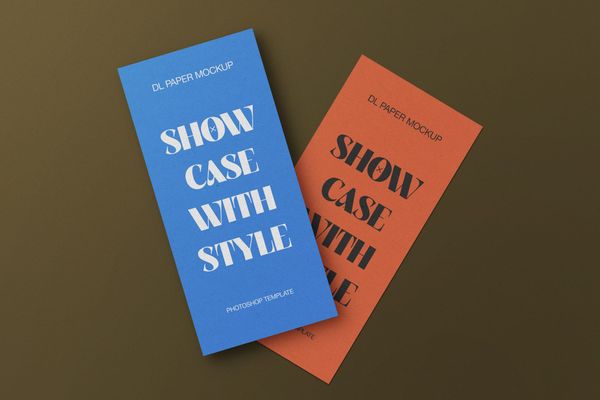 Bright DL Paper Mockup