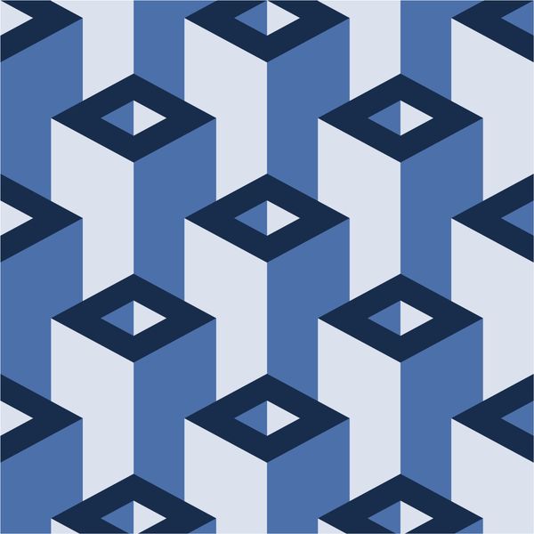 Isometric Seamless Pattern