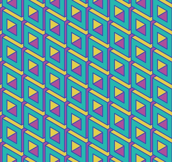 Isometric Seamless Pattern