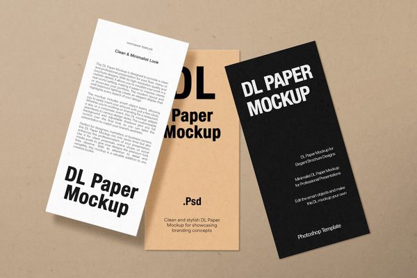 Exclusive DL Paper Mockup