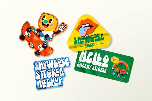 Funky Fresh Sticker Mockup