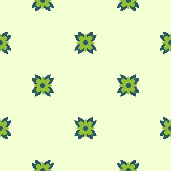 Green Floral Pattern