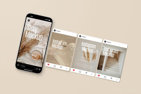 Instagram Story and Feed Mockup