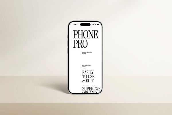 Minimal Aesthetic iPhone Mockup