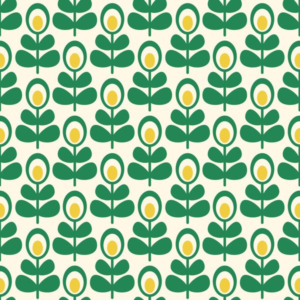 Modern Botanical Seamless Pattern