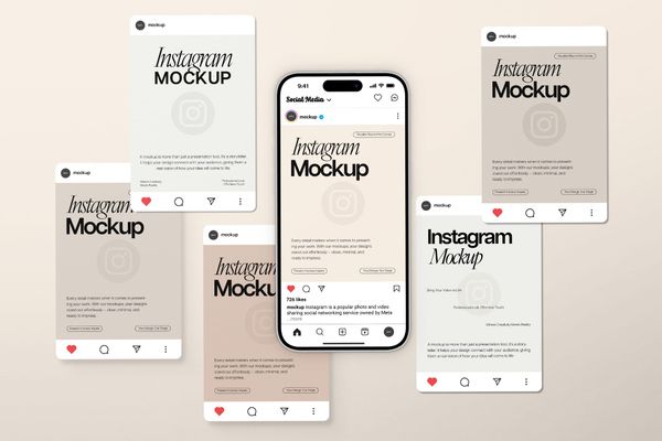 Neutral Tone Instagram Mockup