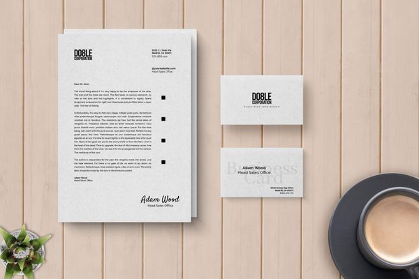 Paper & Business Card Mockups Realistic
