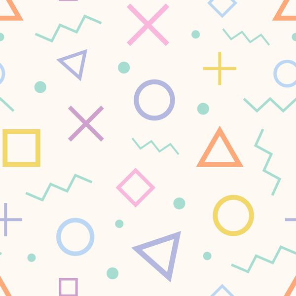 Pastel Memphis Pattern