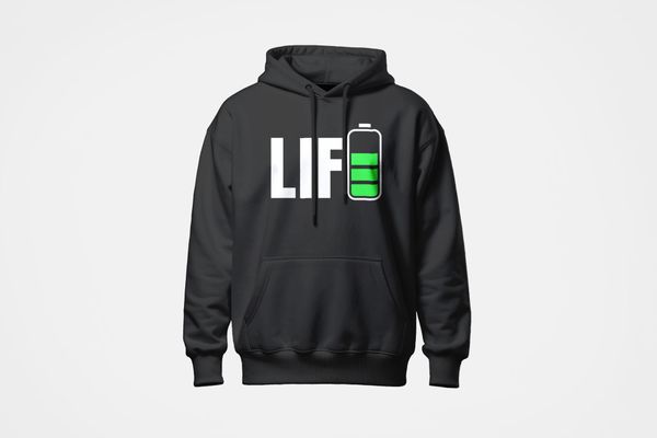 Plain Black Hoodie Mockup