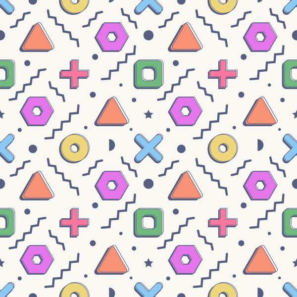 Playful Memphis Pattern