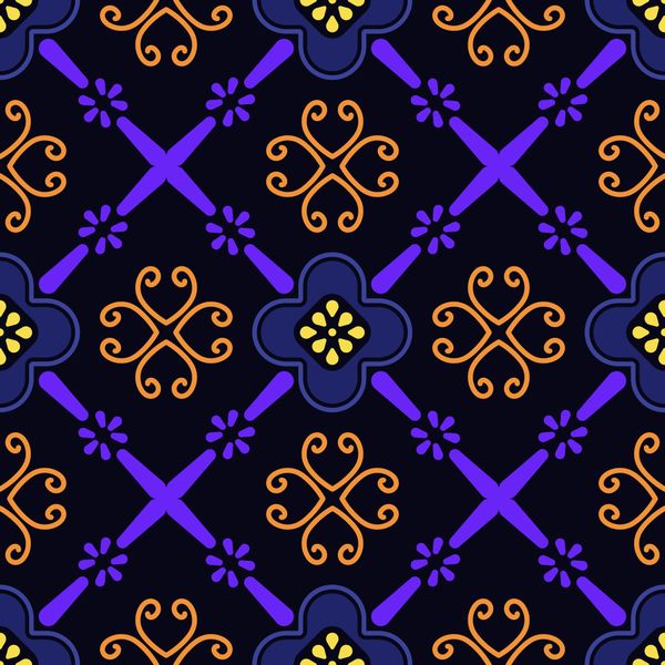 Royal Lattice Ornament Pattern