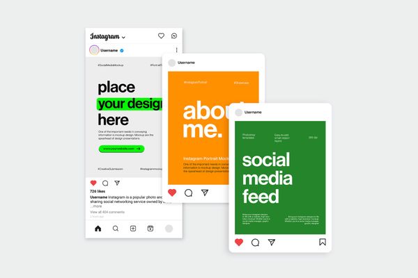 UI Instagram Post Mockup