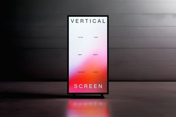 Vertical Screen Mockup