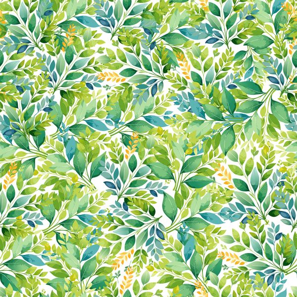 Watercolor Botanical Pattern