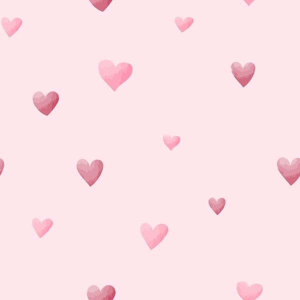 Watercolor Heart Pattern