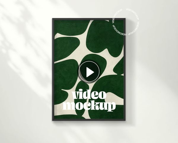 Sunny Frame Poster Video Mockup