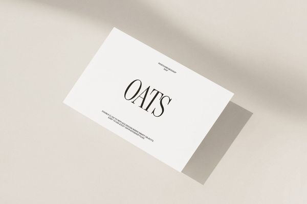 Minimal Postcard Mockup