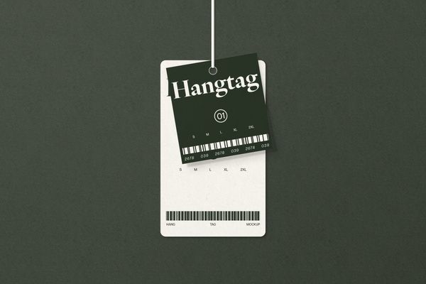 Premium Hangtag Mockup