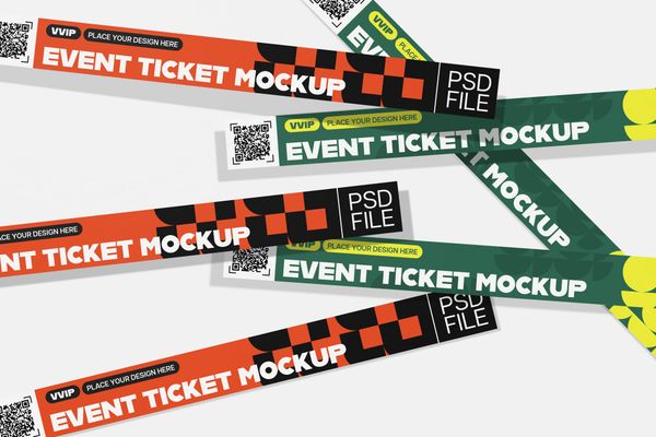 Premium Event Ticket Mockup