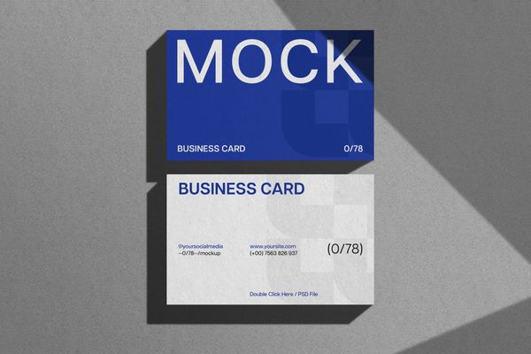 Simple Business Card Mockup