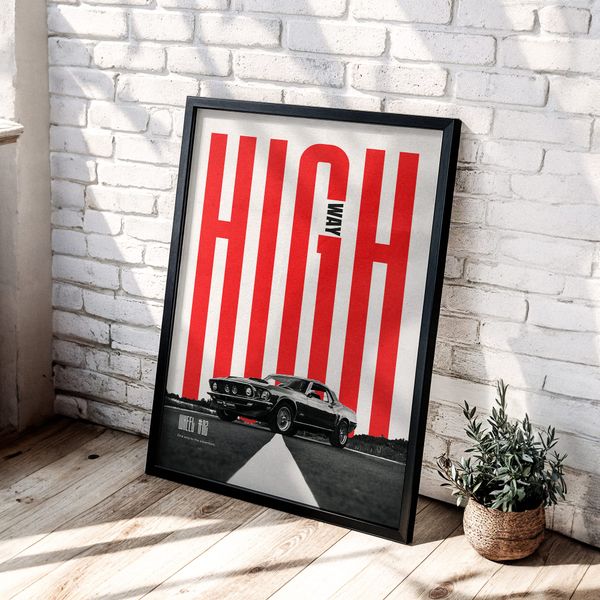 Black A0 Frame Mockup