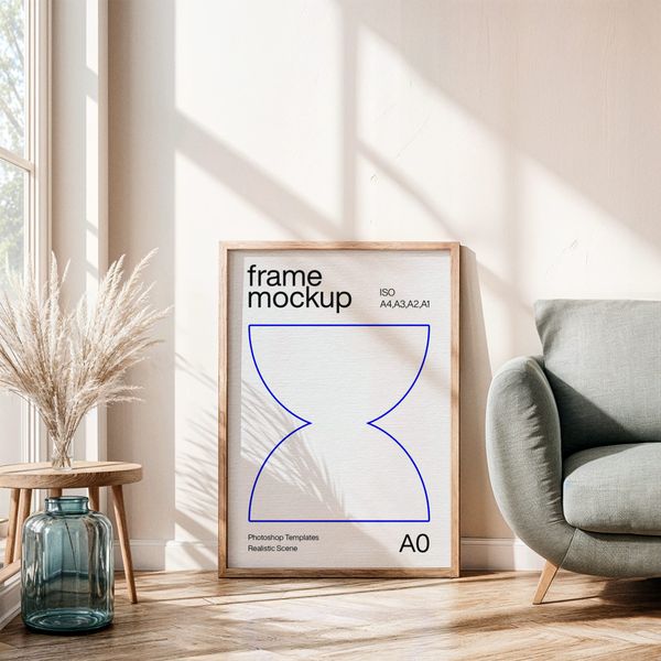 Interior A0 Poster Frame Mockup