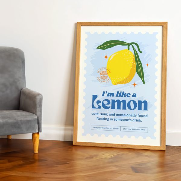 Wooden A0 Frame Poster Mockup