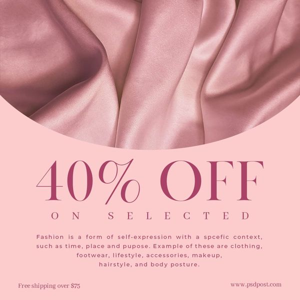 40% Off Selected Instagram Post Template