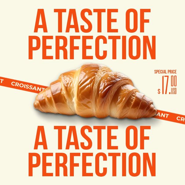 A Taste Of Perfection Orange Instagram Post