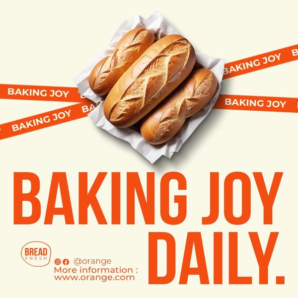 Baking Joy Orange Instagram Post