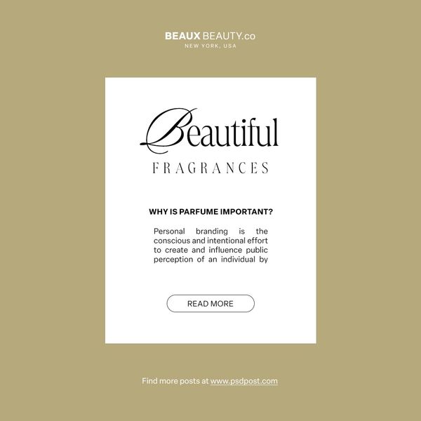 Beautiful Fragrances Instagram Post Template